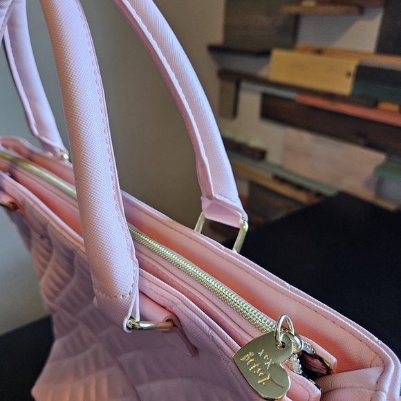 Betsey Johnson Pink Quilted Tote with Bow - Picture 5 of 5